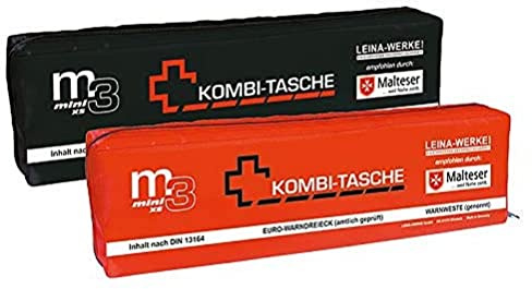 Leina-Werke 14038 Mini-Kombitasche M3 mit Klett, XS, Schwarz/Weiß