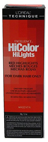 L'Oréal Excellence HiColor HiLights, tinta per capelli, colore magenta, peso 34 g (etichetta in lingua italiana non garantita)
