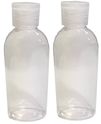 2 Flacons transparent vide d 100 ml, avec capsule réductrice, special huile de massage, soin du corps et soin visage
