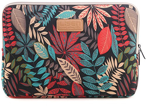 BSLVWG 10-15 Zoll Wald-Serie-Muster Wasserdicht Segeltuch Laptop-Hülle zum 13,3 Zoll Laptop Fall kompatibel mit MacBook Air 13 Hülle Macbook Pro 13 Hülle ipad 12.9