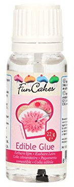 FunCakes Colle Alimentaire Transparente pour Décorations en Sucre de Gâteaux Comprend Pinceau Facile à Utiliser 22g, FC52100