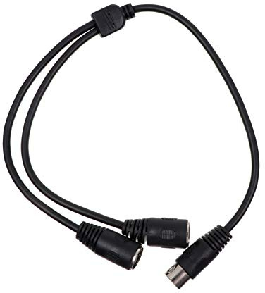 EXCEART DIN 5-Pin Splitter Y Adapter MIDI 0.5m Cable MIDI 5 Pin Male to Dual 2 Female Extension Audio Cable