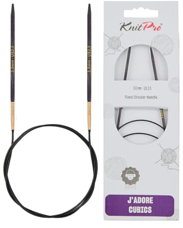 KnitPro J'Adore Cubics Stickor - Fasta rundstickor - 60 cm x 3,00 mm