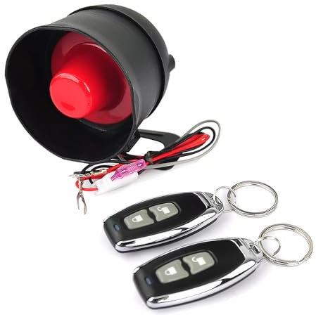 YOMTOVM 12V Car Alarm System Anti-Theft Horn Siren with 7 Levels Sensitivity Universal Security System Vehicle Alarm System with Sound