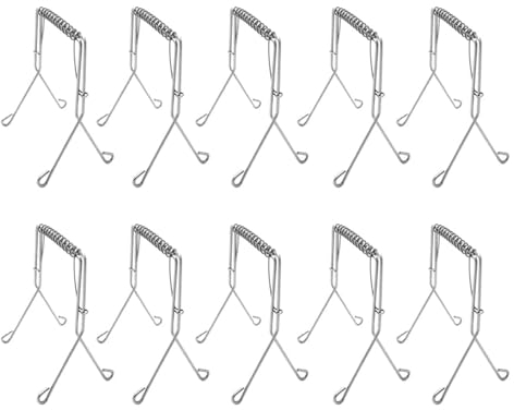 Rouladenklammern Edelstahl, 10 Stück Kohlrouladen Klammern Wiederverwendbar, Rouladen Klammern aus 304 Rostfreien Edelstahl