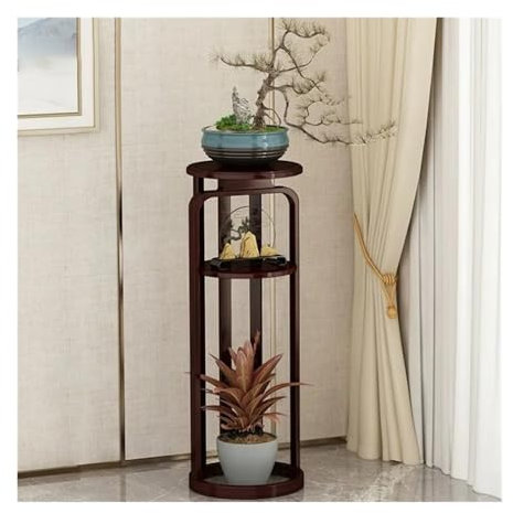 Portafiori Tipo di pavimento Scaffale for fiori Bambù in stile cinese Retro Chlorophytum Comosum Supporti for la conservazione Scaffali for l'organizzazione delle piante del soggiorno Mensole per pian