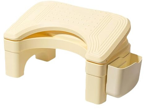 Toilettenhocker, rutschfester Töpfchenhocker für Toilettenbein | Kniebeugen-Toilettenhocker mit Aufbewahrungsbox, höhenverstellbar, Toilettenfüße Hocker für Badezimmer