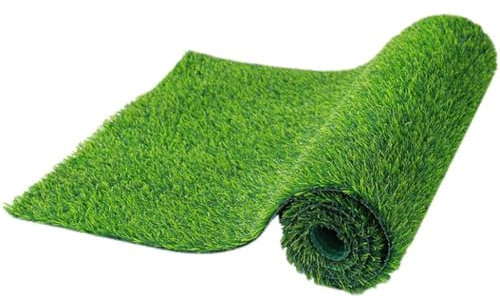 Kunstrasen Kunstrasenteppich Grass Carpet Artificial Turf Höhe 20mm 30mm Kunstrasenmatte Für Drinnen Und Draußen Für Haustiere Grüngrasmatte Wetterfest Kunstgräser Grasteppich(Höhe: 20mm,100x100cm)