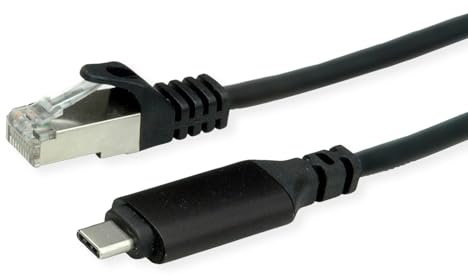 ROLINE Cavo convertitore USB 3.2 Gen 2 tipo C a Gigabit Ethernet, nero, 3 m