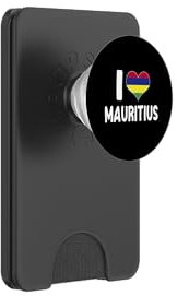 I Love Mauritius Mauritian Pride Indian Ocean Island PopSockets PopWallet for MagSafe