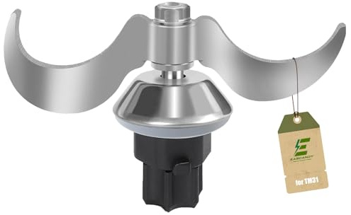 Eascandy Edelstahl Teigknetmesser für Vorwerk Thermomix TM31 Zubehör
