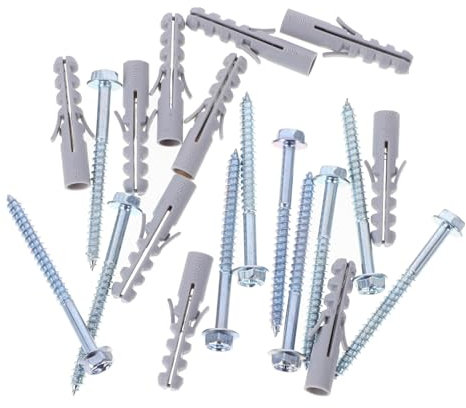 Healifty 10ensembles Vis Installation pour Support TV avec Ancrages Et Vis Expansion De Montage Sécurisée pour Supports TV Et Hottes Aspirantes