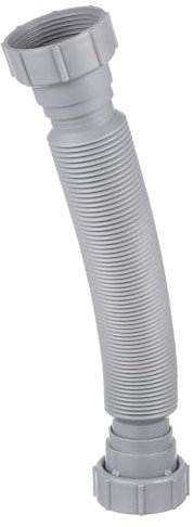 NUOBESTY Tubo Estensibile Doppia Testa Per Scarico Lavello Cucina e Bagno Tubo Flessibile Regolabile Anti-perdita Materiale Plastico Resistente e Facile Da Installare Adattabile Vari Raccor