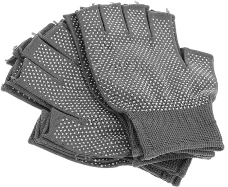 IWOWHERO 5 Paar Fingerlose Handschuhe Für Männer Und Frauen: Rutschfeste Winter-arbeitshandschuhe, Atmungsaktive Fingerlose Fäustlinge Für Outdoor-aktivitäten, Autofahren Und Den Einsatz