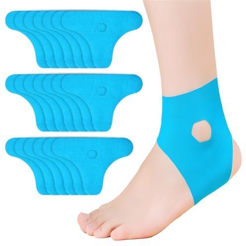 Pluvyze 20 Stück Precut Kinesiotapes Für Knöchel Tapes Medizinische Klebebänder Knöchel, Tape Sport Fuß Hautfreundlich, Wasserfestes Elastisches Tape, Knöchelunterstützung