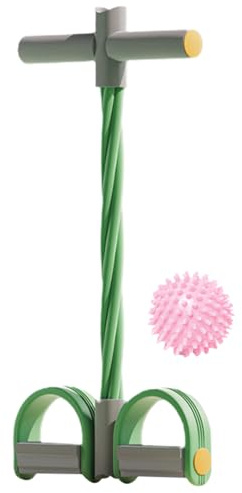 Banda De Resistencia Al Pedal Del Pie: Cuerda De Tensión Elástica De 4 Tubos Para Entrenamiento De Fuerza, Asistencia En Conjunto Y Ejercicio Abdominal En El Gimnasio En Casa | Cordera De Extracción D