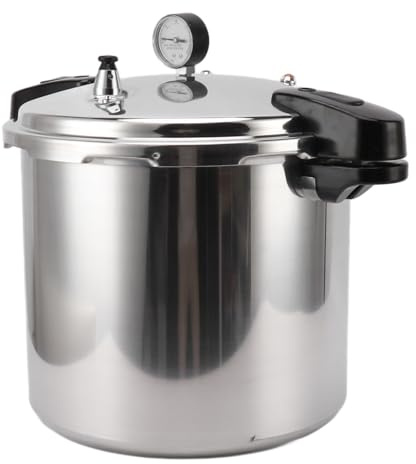 HEEPDD Olla a Presión de 32 Cm, Envasadora con Manómetro, Gran Capacidad para Uso Doméstico y Comercial Olla a Presión de 32 Cm, Electrodomésticos a de Aleación de Aluminio