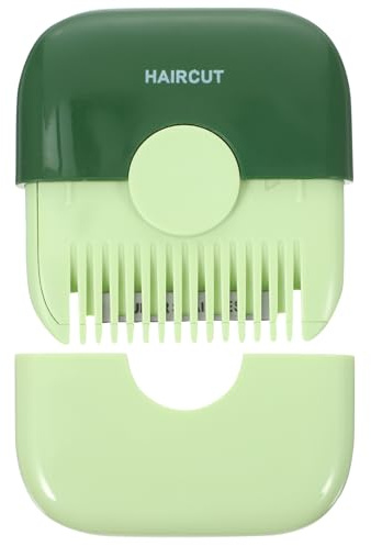 PAMINGONO Tondeuse à Cheveux Portable pour Pointes Fourchues et Franges Coupe-Bordures Manuelle en Plastique et Acier Inoxydable Légère et Compacte Couleur Avocat Outil de Coupe de