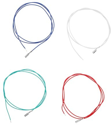 HOODANCOS Fácil Reemplazo 4 Piezas para Cabezal de Fonógrafo de Cable de Cobre Amplia Compatibilidad para Tocadiscos y Plato Giratorio
