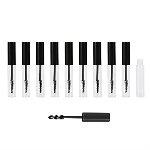 Generic 10 Ml Tom Mascaraflaska Set med 10, Hållbara och Miljövänliga ögonfransrör för Mascara och Tillväxtolja, Lätt och Bärbar