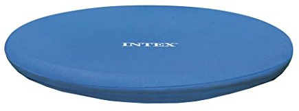 Intex Round Pool Cover - Poolabdeckplane - Ø 457 cm - Für Metal und Prism Frame Pool | Hochwertige Pool Abdeckplane aus 0,18 mm starkem Vinyl, passgenau für runde Pools mit einem Durchmesser von 457 cm.