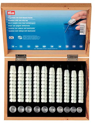 Prym - Prym Assorti Argent Zinc Moulé sous pression (14-18mm) Dé à coudre - 100 Pièces