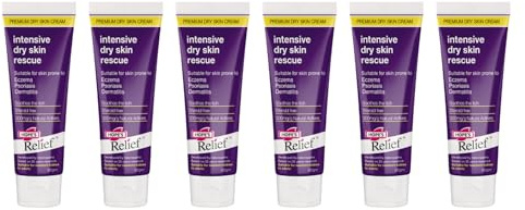 Hope's Relief Natürliche Intensive Trockene Hautcreme, Vorteilspackung für Gesicht, Hände, Körper, Feuchtigkeitspflege, Ekzeme, Schuppenflechte und Dermatitis, ideal für trockene, juckende Haut und