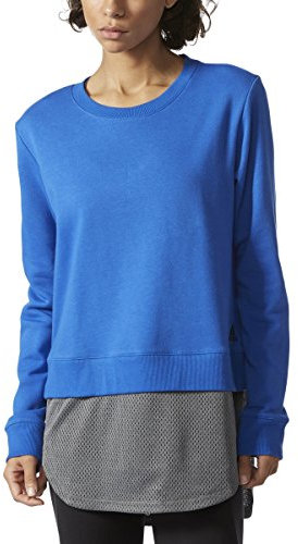 adidas Damen Leichtathletik mit Sweatshirt Small blau