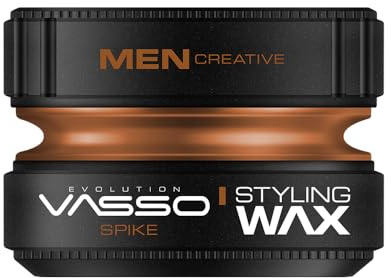 Professionell hårvax för stark fixering och matteringseffekt Vasso Styling Wax Pro-Clay Spike, 150 ml.