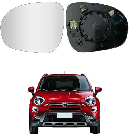 Vetro Specchietto per FIAT 500X (RISCALDABILE), Vetro - cromato e asferico, numero OEM: 71777999 VIEW MAX specchio da ricambio (SINISTRO)