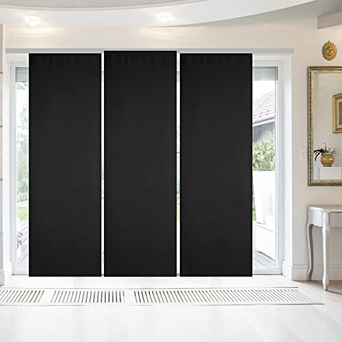 Bestlivings Blickdichter Flächenvorhang/Schiebevorhang (3er Pack) mit Technik - 60x245cm (Breite x Länge), Fertiggardine Alessia in vielen Farben