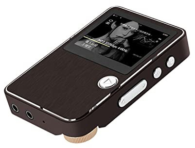 ZXNQ Lecteur de Musique HiFi Lecteur MP3 Carte de Voiture Musique sans Perte baladeur de décodage Dur de Haute qualité, Aucune capacité de mémoire, Prise en Charge de 32 go,Marron