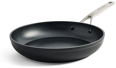 Kitchenaid Bratpfanne 24 cm - Classic Forged Aluminium - PFAS-freie keramische Antihaftbeschichtung, induktionsgeeignet, backofenfest, spülmaschinengeeignet, schwarz