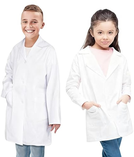 CoatCool Blouse Blanche Coton Laboratoire Étudiant Science Cosplay - L