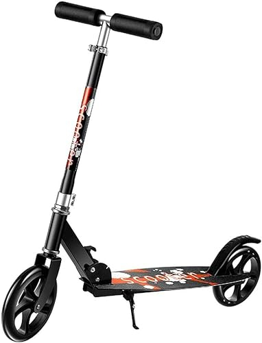 Mobilitätsroller, Scooter für Erwachsene, Zweirad-Scooter, geeignet für Kinder, Jugendliche, Erwachsene, stilvoller Faltbarer Einzelfuß-Scooter, rutschfestes Pedal (Color