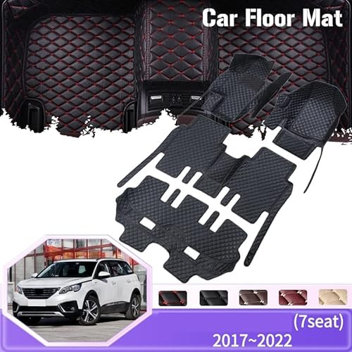 LABMAT Auto bodenmatte Leder Auto Matten Boden Für Nissan Für Micra Für March Für Machi K12 2003~2009 5 Tür Anti-schmutz Pad Auto Fußmatten (Farbe : Schwarz)