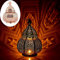 Marrakesch Lampe und Laterne in einem aus Metall 30 cm groß | Tischlampe Windlicht Mahana Kupfer als Orientalische Dekoration