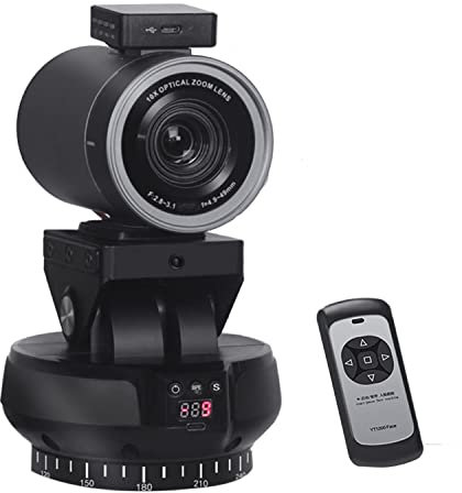 Lisher 1 Set YT1200 AI Motorisierter automatischer Motorkopf aus schwarzem Kunststoff mit Tracking-Funktion für Handykamera