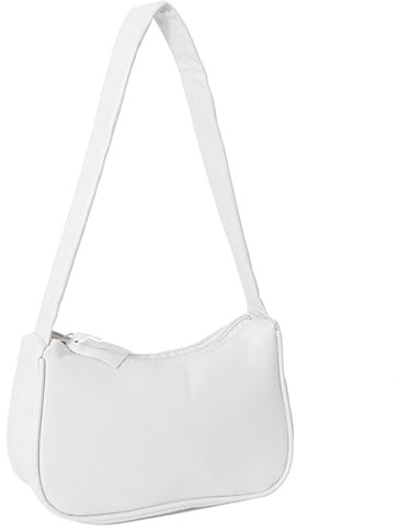 Leder Damen-Clutch, Modische Umhängetasche, Vintage-Unterarmtasche - Geeignet Für Partys, Zusammenkünfte, Geburtstage (Weiß)