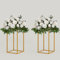 TEKXYZ 2 Pcs 40 CM Tall Metal Flower Stand, Gold Centerpieces For Wedding, Event Party Props, Patio Decor