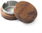 Stainless Steel and Walnut Wood Ash Storage Tray with Lid for Outdoor Use, Windproof and Easy to Clean