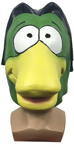 MOHDHAF-Hworks Cosplay Kostüm Maske Hund Kopfbedeckung Tiermaske Maskerade Party Spoof Grüner Fisch Latex Kopfbedeckung Halloween Party Requisiten