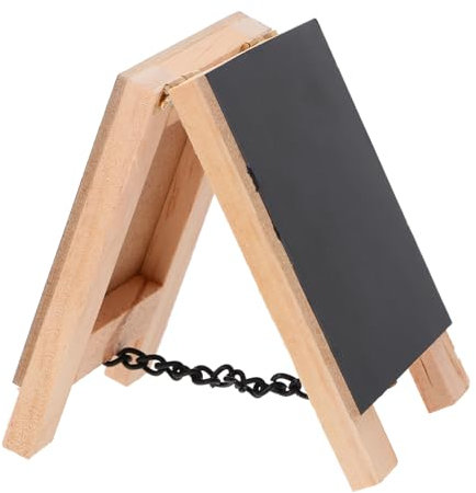 NUOBESTY Holz Tafel Wand Stehend Doppel Seite Kreidetafeln Wandschild Tür Hängende Tafel Tür Stehendes Schild Zeichen Boards Memo Board