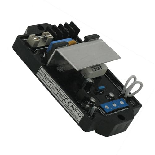Galloparts Nuevo regulador de voltaje automático AVR-12 AVR-5 compatible con alternador Datakom sin escobillas, regulador de voltaje automático compatible con varios tipos de alternadores