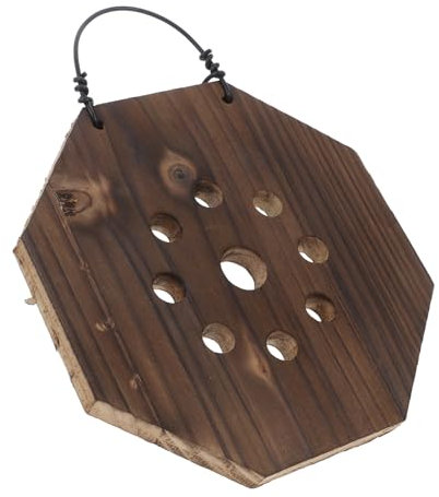 TOGEVAL Carbonisiertes Massivholz-wandpflanzbrett Für Staghornfarn Orchideen Kletterpflanzen Platzsparende Wandbefestigung Für Drinnen Einfache Montage Vielseitige Deko Für Balkon Wohnzimm