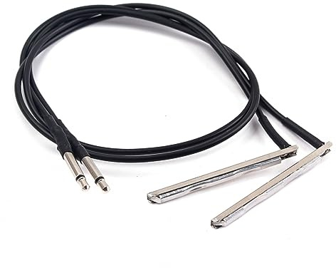 HANABASS 2piezas Palillo De Recogida Para Pastilla Piezoeléctrica Barras De Ecualización Para Guitarra Folk Acústica De Cuerdas Cable Piezoeléctrico Negro