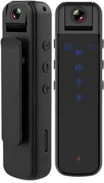 YQVEOT Cámara de acción Mini cámara Digital HD 1080P Home Sports DV Cámara de Seguridad magnética Sensor de Movimiento Videocámara pequeña Pocket Body Camara(64GB)