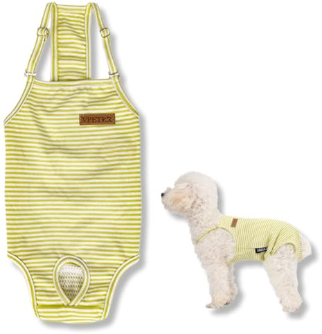 ZORVYN Verstellbare Öko-Windelhose – Wiederverwendbare Hundewindeln für Hündinnen, Waschbare Damenbinden Höschen, Anti-Rüden Schutzhose & Sicherheitshöschen (L) (Grün)