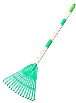 rastrello d'erba in plastica estraibile a 14 denti, adatto per campeggio paesaggistico giardino, riposo all'aperto (A1)