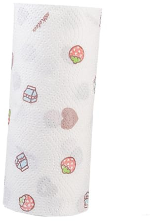 NOLITOY Rotolo Carta Assorbente Usa e Getta Carta Assorbente Cucina 2 Pezzi Stili multipli in Polpa di Legno per Uso Domestico e Pulizia Quotidiana